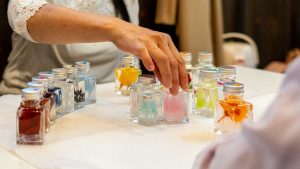 フラワー心理セラピーの様子